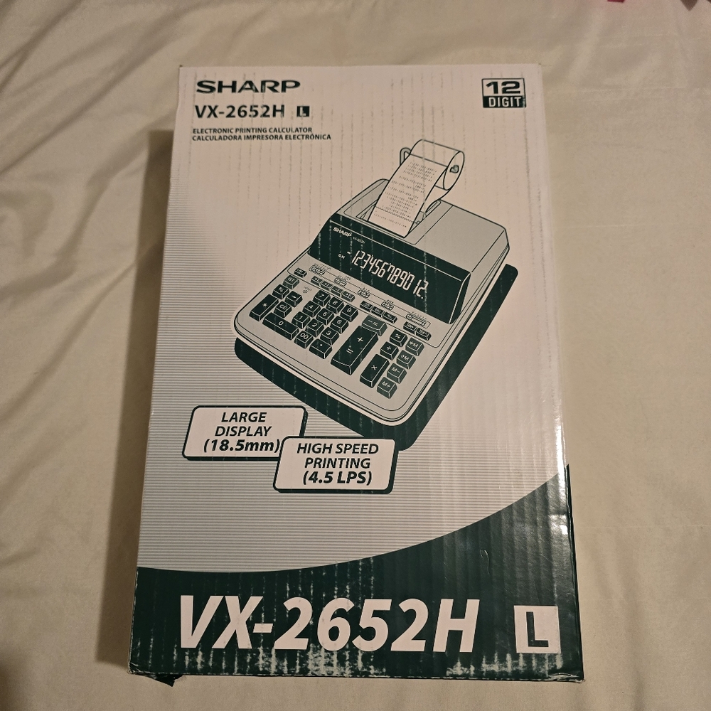 Sharp VX-2652H Electronic Printing Calculator - Black